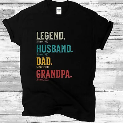 Buy Legend Husband Dad Customized Shirt, Dad Birthday T-Shirt, Fathers Day Gift • 22.99£