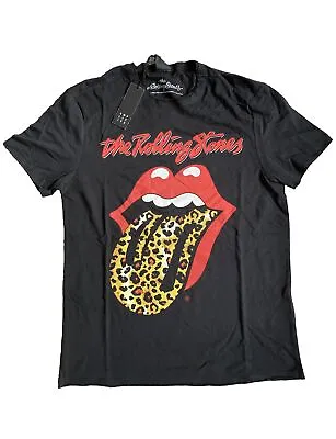 Buy Amplified The Rolling Stones Leopard Voodoo Lounge Rock Licensed T Shirt XS S M • 9.99£