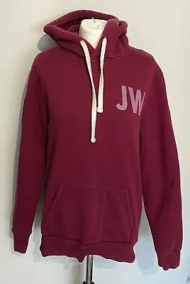 Buy Jack Wills Hoodie Womens Medium Red Cotton Blend Jumper Sweatshirt Burgundy • 17.99£