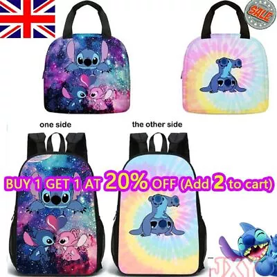 Buy 2023 Lilo And Stitch Bag Backpack School Shoulder Rucksack Boys Girl Student Bag • 8.99£