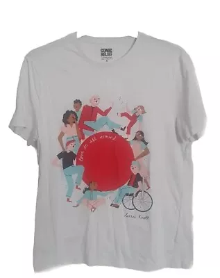 Buy Red Nose Day T-shirt By Lizzie Knott Love Is All Around M 38  One Love Unified  • 12£