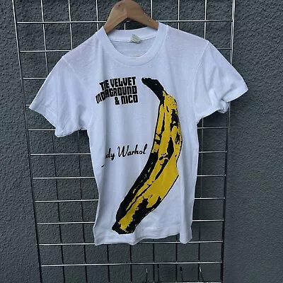 Buy Vintage 80s The Velvet Underground Andy Warhol Single Stitch T-Shirt Small • 149.95£