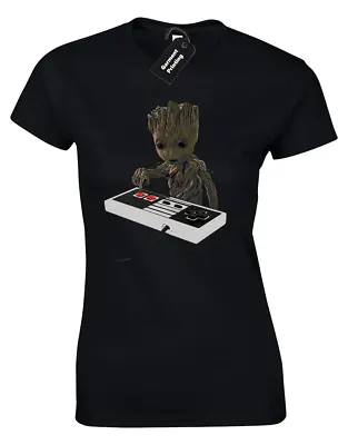 Buy Baby Groot Bomb Ladies T Shirt Guardians Star Lord Of The Galaxy Fan Top • 7.99£