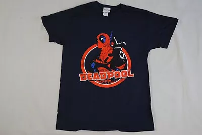 Buy Deadpool Circle Image T Shirt New Official Marvel Superhero Game Retro Design • 7.99£