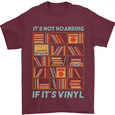 Buy Its Not Hoarding Funny Vinyl Records Turntable Mens T-Shirt 100% Cotton • 8.49£