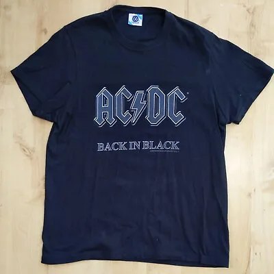 Buy AC/DC BACK IN BLACK Official 2004 Black T Shirt Size L Large • 10£