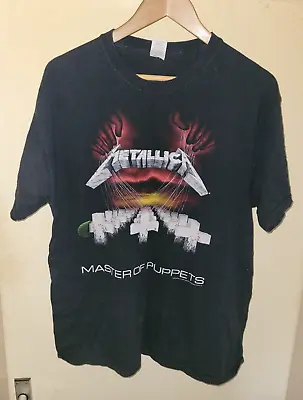 Buy Metallica Master Of Puppets T Shirt 2007 Size L Metal Rock Thrash Big 4 • 19.99£