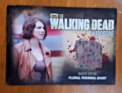 Buy The Walking Dead 2012 Season 2 Wardrobe M35 Maggie Greene Floral Thermal Shirt • 27.46£