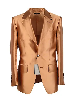 Buy TOM FORD Atticus Silk Copper Sport Coat Size 46 / 36R U.S. Jacket Blazer  New... • 1,799.10£