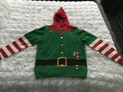 Buy Broken Standard Elf Christmas Jumper Size L • 15£