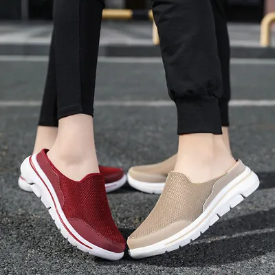 Buy Mens Women Mules Shoes Slip On Sneaker Backless Slipper Loafer Causal Shoes Size • 17.99£
