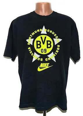 Buy Borussia Dortmund 1994/1995 Football Cotton Tee Shirt Jersey Nike Size L • 59.99£
