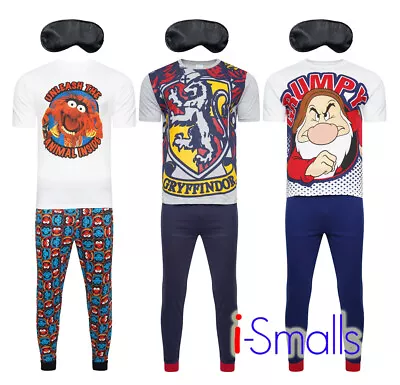 Buy I-Smalls Men's Selection Of Super Hero Fun Novelty Pyjama Sets With Eye Mask • 14.99£