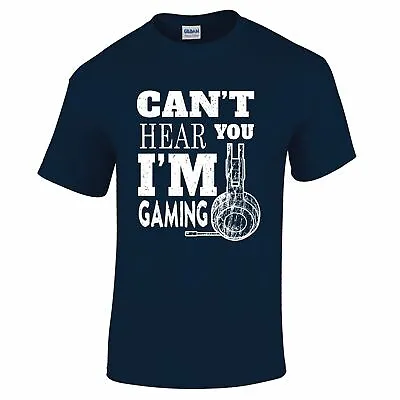 Buy Gamer Gifts For Gamers - Funny Gamer TShirts - Gaming TShirt Mens Can't Hear You • 10.97£
