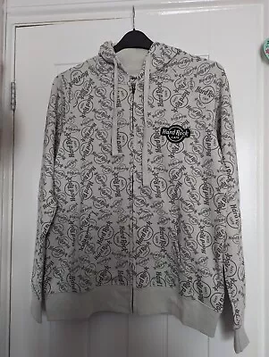 Buy Hard Rock Cafe London Men's All Over Print Grey Hoodie Size Small New With Tags • 24.99£