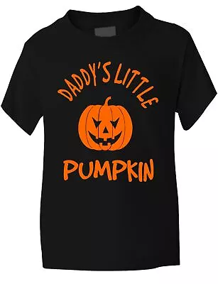 Buy Daddy's Little Pumpkin Halloween Present Funny Kids T Shirt  Age 1-13 • 7.99£