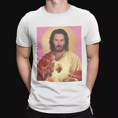 Buy Keanu God T-Shirt - Matrix Funny Cool Retro Film Movie TV Action Horror Comedy  • 8.39£