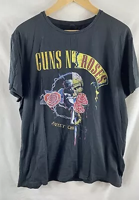 Buy Guns N Roses T Shirt Size XL Extra Large Slim Fit 2017 Licensed Black Frog • 14.95£