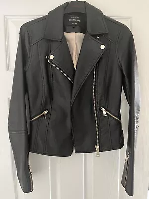 Buy River Island Faux Leather Jacket Size 6 • 5.99£