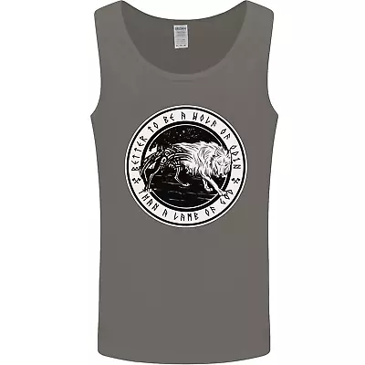 Buy Viking A Wolf Of Odin Than A Lamb Of God Mens Vest Tank Top • 10.99£