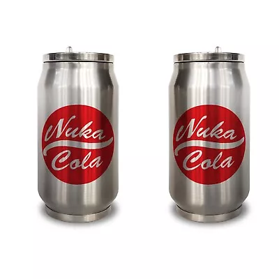 Buy Nuka Cola Silver Can Flask | Fallout Merch | Nuka-Cola | Vault-Tec | Vault Boy | • 14.99£