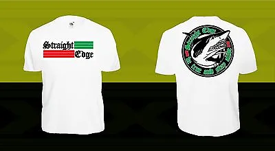 Buy STRAIGHT EDGE T-Shirt SXE XXX XVX Hardcore Punk Minor Threat HC Black Flag Vegan • 13.39£