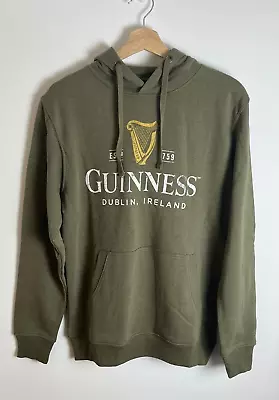 Buy Official Guinness Mens Harp Logo Hoodie Green - Small - New With Tags • 22.99£