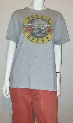 Buy Guns N Roses Grey Short Sleeved T Shirt Top Rock And Roll Men's Size Medium • 16.99£