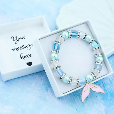 Buy Mermaid Tail Bracelet, Little Girls Jewellery, Cute Children's Gifts, Fairy Tale • 9.99£