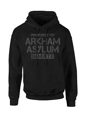 Buy Arkham Asylum Inmate Batman Inspired Prison Inspired Black Pullover Hood • 24.99£