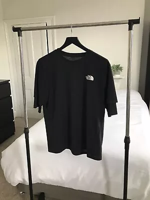 Buy The North Face Black T-Shirt - Crew Neck - Double Layered Sleeves - Size: Large • 24.99£