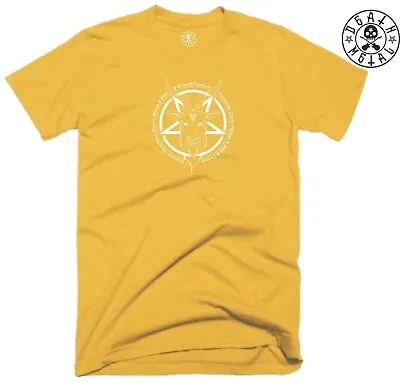 Buy Baphomet Goat T Shirt Music Clothing Metal Rock Pentagram Goth Devil Satanic Top • 6.99£