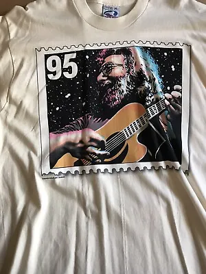 Buy Jerry Garcia Vintage 1995 Memorial Stamp XL  T-Shirt Excellent Condition • 52.10£