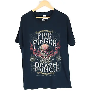 Buy Five Finger Death Punch  Metal Band Rock T-shirt Retro 2017 SZ  Large (M6512) • 15.95£