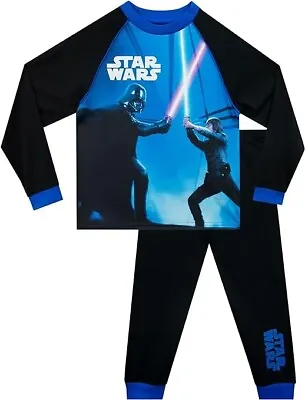 Buy Star Wars Childrens Long Sleeve Pyjamas Age 6-7 • 4.99£