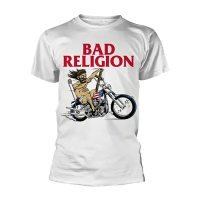 Buy BAD RELIGION - AMERICAN JESUS WHITE T-Shirt Large • 20.09£