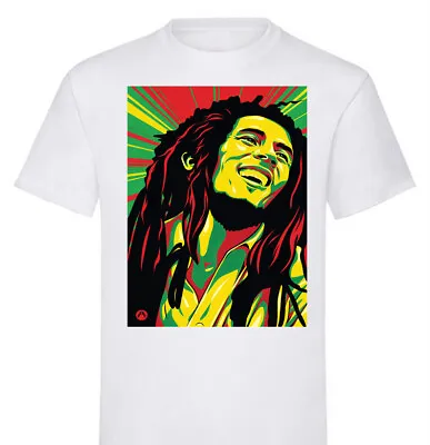 Buy Bob Marley Painting Men Women Kids T Shirts Short Sleeve Gift Tee Top T-shirt • 9.49£