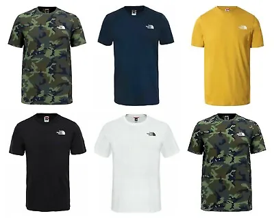 Buy The North Face TNF Mens T-Shirts Simple Dome Short Sleeve Crew Neck Cotton Shirt • 17.49£