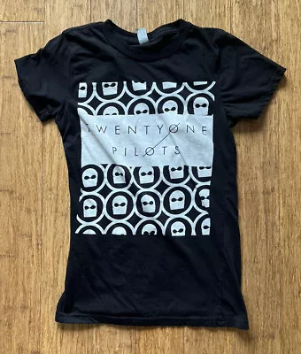 Buy Twenty One 21 Pilots Sz M Womens T-Shirt Black Short Sleeve Interlock Logo Band • 12£