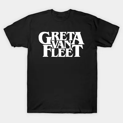Buy Greta Van Fleet Logo - Official Men's Black T-Shirt US IMPORT • 19.95£