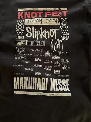 Buy Knotfest Japan Shirt Size M Korn Slipknot Limp Bizkit Papa Roach Lamb Of God • 64.27£