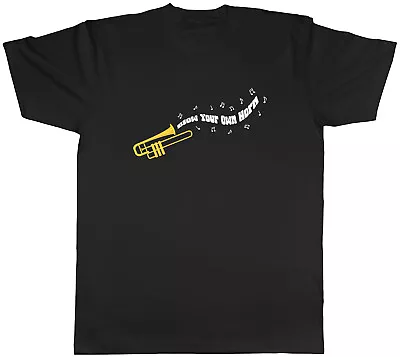 Buy Funny Trombone Mens T-Shirt Blow Your Own Horn Tee Gift • 8.99£