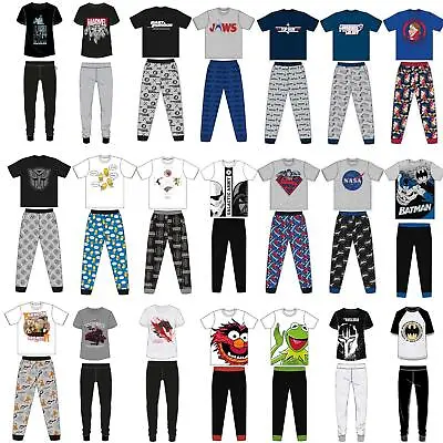 Buy Mens/Boys Character Pyjamas PJ Set Jersey Cotton Size S,M,L,XL • 15.95£