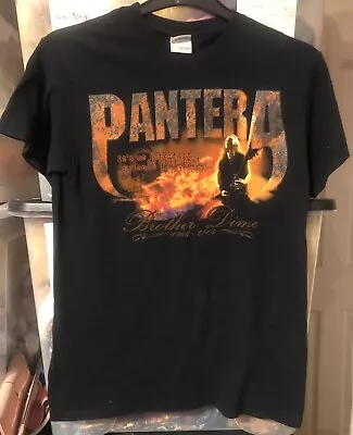 Buy Pantera Dimebag Darrell Brother Dime 1966-2004 RIP Black Metal T-Shirt Top Small • 17.09£