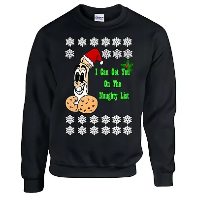 Buy Christmas Jumper 2023. I Can Get You On The Naughty List Rude Christmas Jumper • 24.99£
