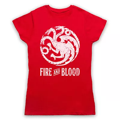 Buy Game Of Thrones Targaryen Dragon Sigil Fire And Blood Mens & Womens T-shirt • 17.99£