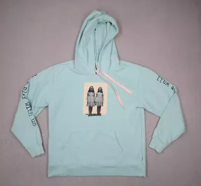 Buy Vans X The Shining Hoodie Womens Medium Blue Pullover Come Play With US Movie • 71.25£