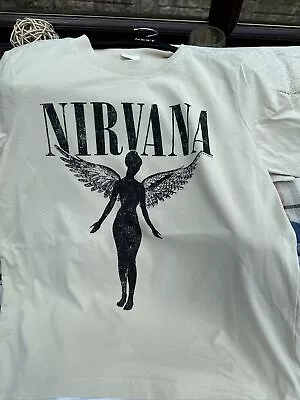 Buy Ladies H&M Nirvana T-shirt Size S • 2.50£