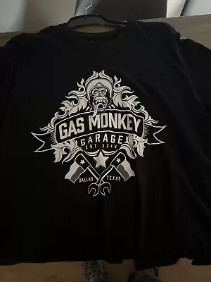 Buy Gas Monkey Garage Mens T-shirt Emblem Logo Black  XXL • 8£