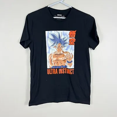 Buy Dragon Ball Z DBZ Goku Anime Black Slim Graphic Casual Crew Tee T Shirt Men's XL • 12.48£
